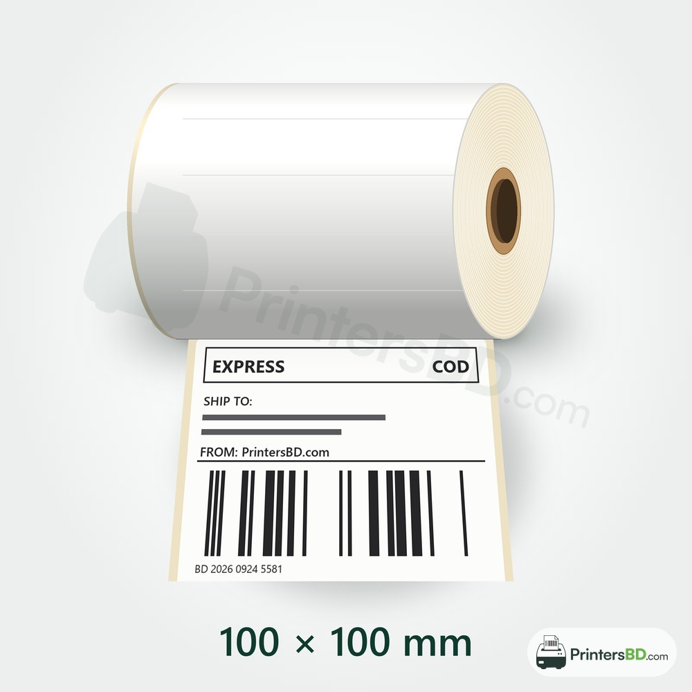 100mm × 100mm (4×4") Direct Thermal Labels – 500 pcs