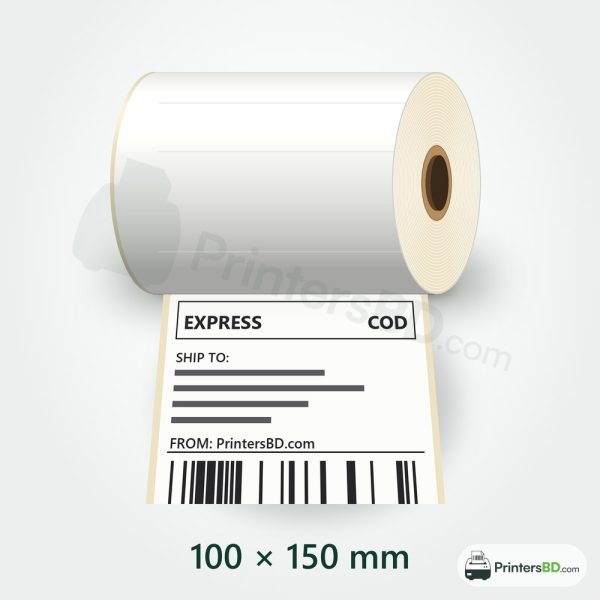 100mm × 150mm (4×6") Direct Thermal Shipping Labels – 500 pcs