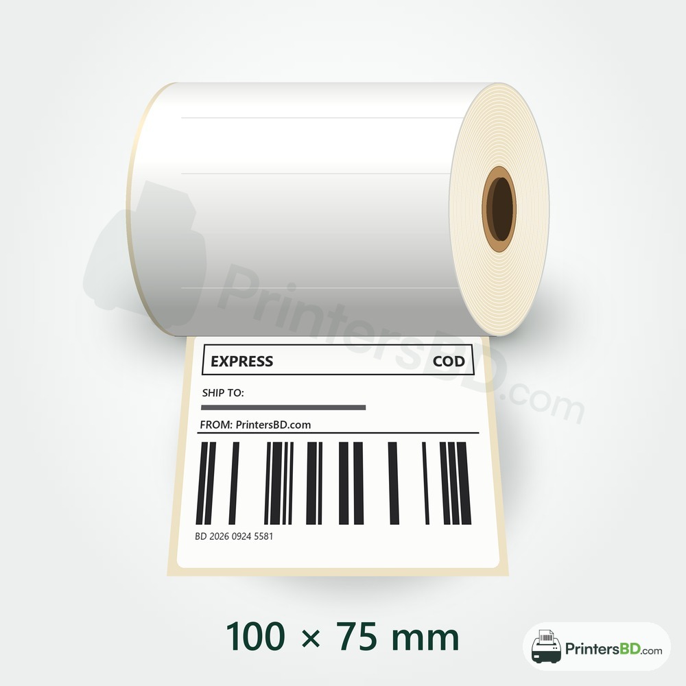 100mm × 75mm (4×3") Direct Thermal Labels – 500 pcs