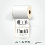 30mm × 20mm Direct Thermal Barcode Sticker – 1500 pcs