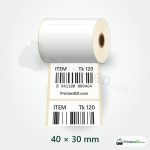 40mm × 30mm Direct Thermal Barcode Sticker – 1000 pcs