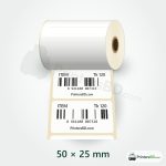 50mm × 25mm Direct Thermal Barcode Sticker – 1000 pcs
