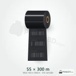 55 mm × 300 m Wax-resin Ribbon (Ink Outside)