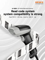 Henex H1000 2D Wired Barcode Scanner (QR Code) 4