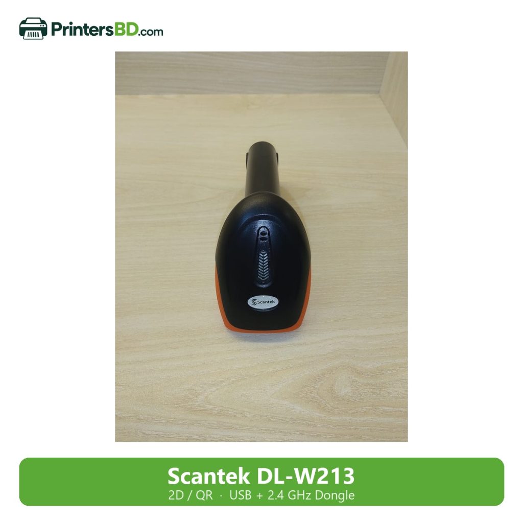 Scantek DL-W213 2D Barcode Scanner, USB + Wireless Dongle (QR Code)