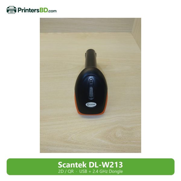Scantek DL-W213 2D Barcode Scanner, USB + Wireless Dongle (QR Code)