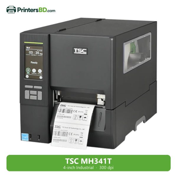 TSC MH341T Industrial Barcode Label Printer (4-inch, 300 dpi)