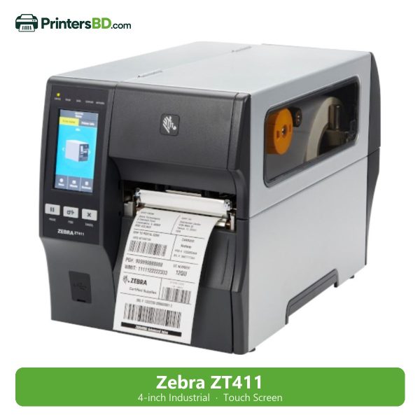 Zebra ZT411 Industrial Barcode Label Printer (4-inch, 203 dpi)