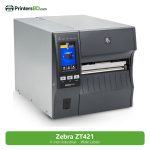 Zebra ZT421 Industrial Barcode Printer (6-inch, 203 dpi)